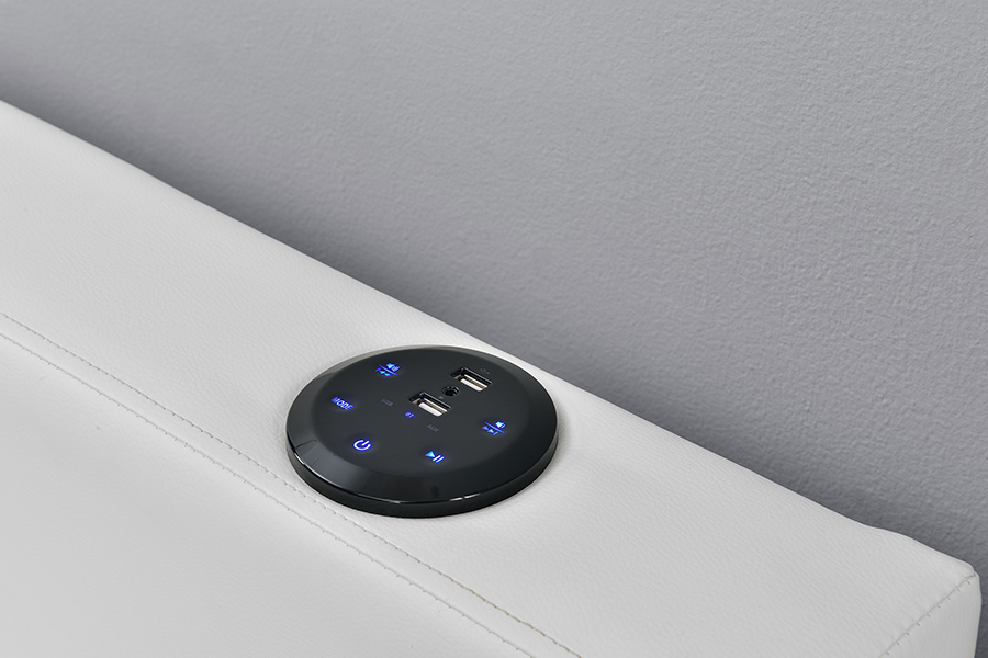1894-1DS Bluetooth 스피커 덮개를 씌운 시청각 보관 침대 프레임